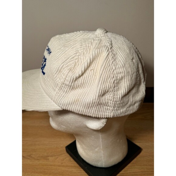 Vintage Sports Specialties New York Mets Cord Corduroy‎ Hat White Rare Script - Picture 2 of 7